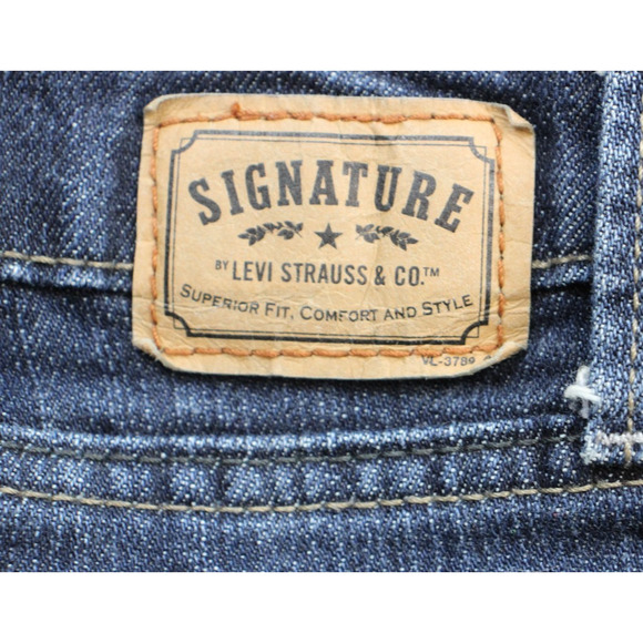 Levi Jeans Womens 16 Blue Strauss Signature Bootcut Leg Stretch - Picture 5 of 8